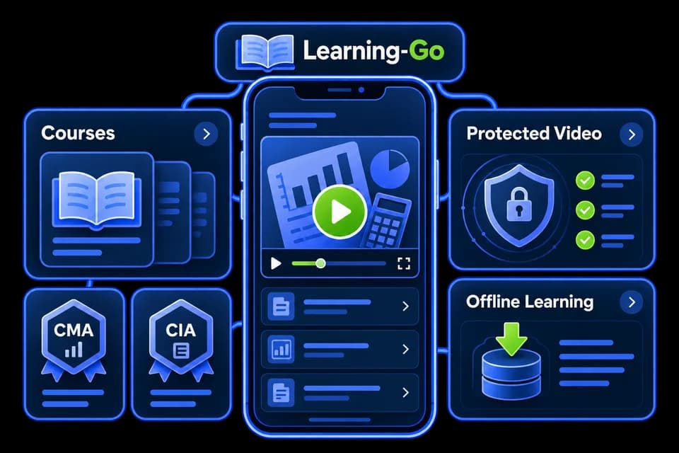 Learning-Go educational platform for professional accounting and auditing courses